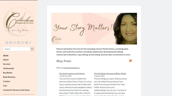 cabochon.ca screen capture